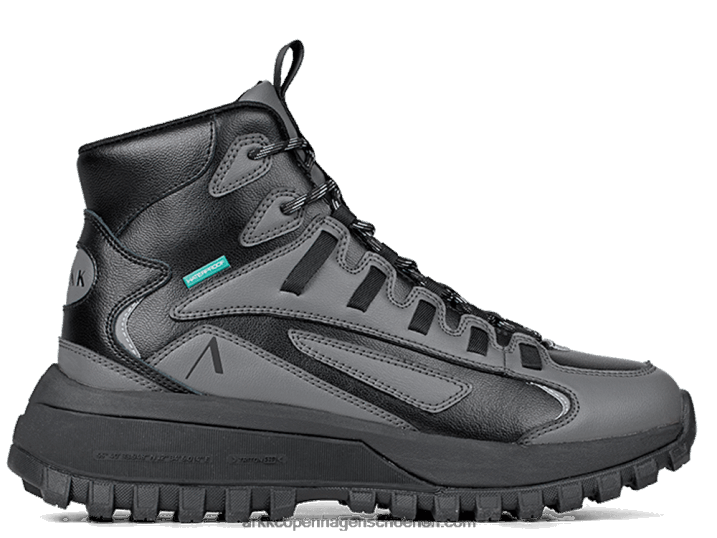 ARKK Copenhagen B82X41 zwarte kasteelrots Heren apaze hightop leer hl t-s19
