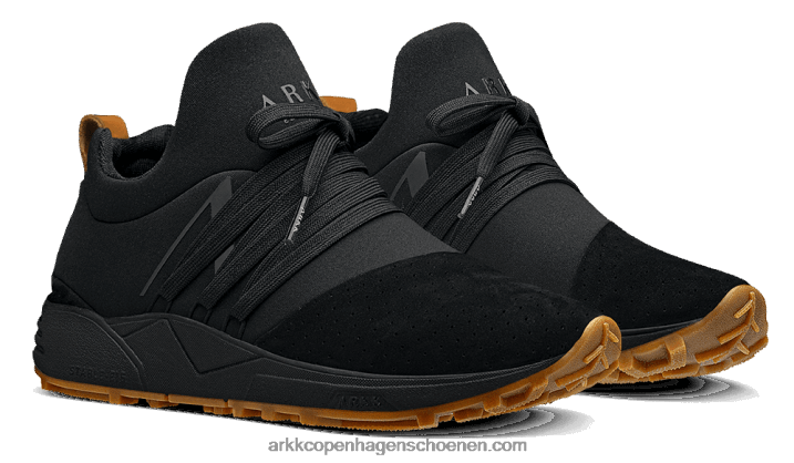 ARKK Copenhagen B82X74 zwartbruine kauwgom Heren raven nubuck s-e15 vibram