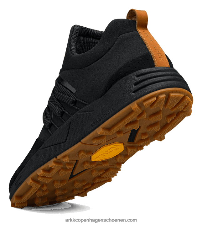 ARKK Copenhagen B82X74 zwartbruine kauwgom Heren raven nubuck s-e15 vibram