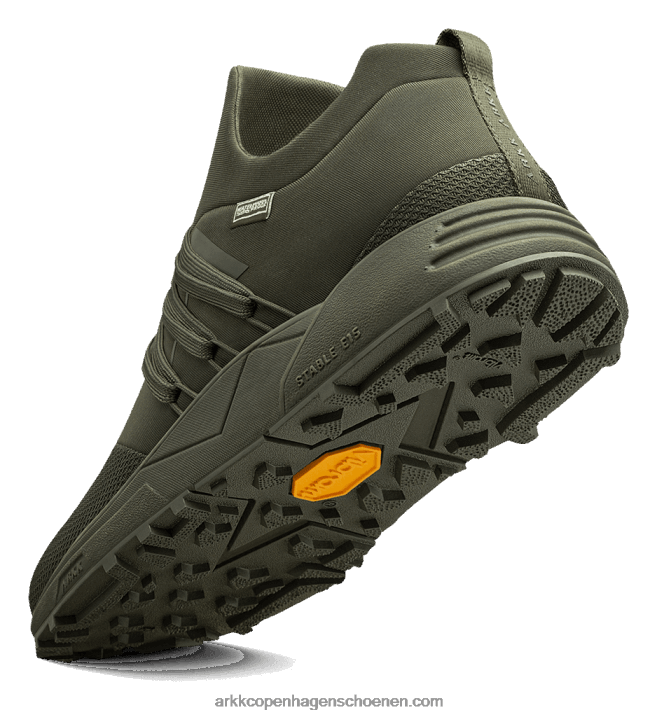 ARKK Copenhagen B82X76 allemaal donker leger Heren Raven mesh hl s-e15 vibram