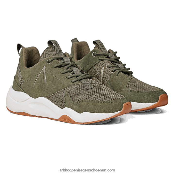 ARKK Copenhagen B82X155 donkere marshmallow-kauwgom uit het leger vrouwen asymtrix suède 3.0 f-pro90