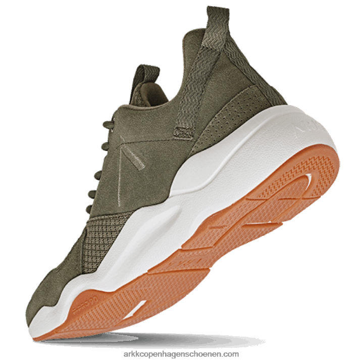 ARKK Copenhagen B82X155 donkere marshmallow-kauwgom uit het leger vrouwen asymtrix suède 3.0 f-pro90