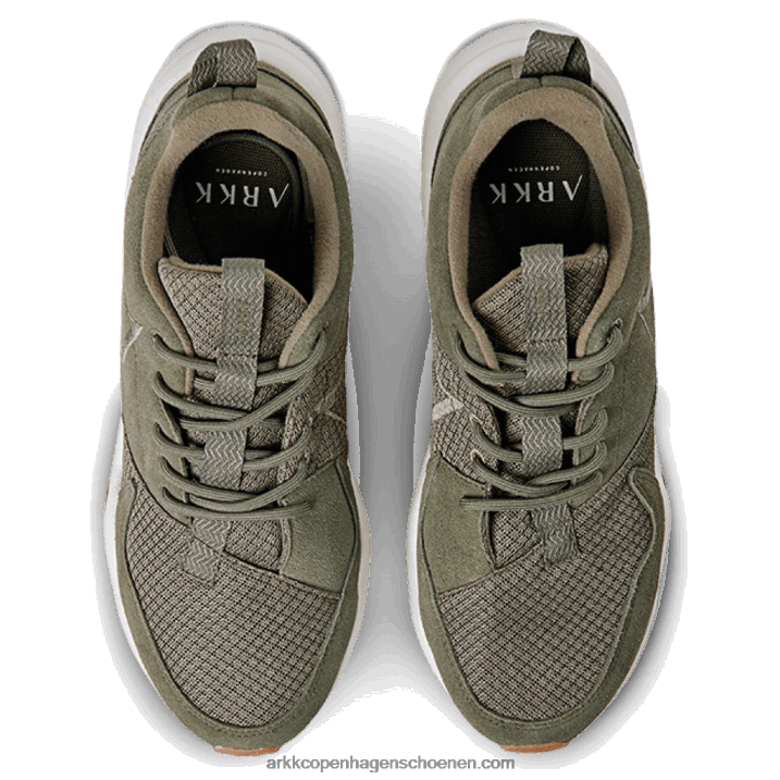 ARKK Copenhagen B82X155 donkere marshmallow-kauwgom uit het leger vrouwen asymtrix suède 3.0 f-pro90