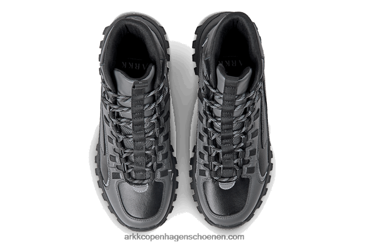 ARKK Copenhagen B82X163 zwarte kasteelrots vrouwen apaze hightop leer hl t-s19