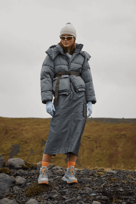 ARKK Copenhagen B82X165 spookgrijs herfstoranje vrouwen duratek nylon hl tx-22